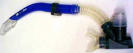 Schnorchel mit Asthma-Spray