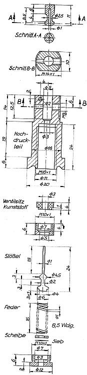 Hochdruck-Einzelteile