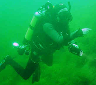 Franz mit der Kamera in der Halterung