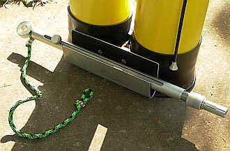 Kamerahalter am Flaschenpaket