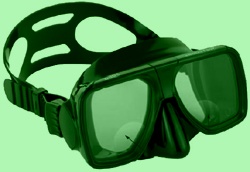 Maske mit eingeschliffenen Gl�sern