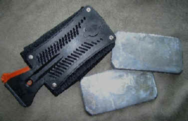 Bleiplatten f�r die Taschen