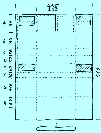 Layout f�r die Bleitasche