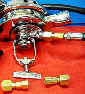 Hookah-Port an USD Aquamaster mit Adapter auf MD-Gewinde