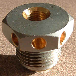 Gebohrter Stopfen mit 7/16"-Gewinde