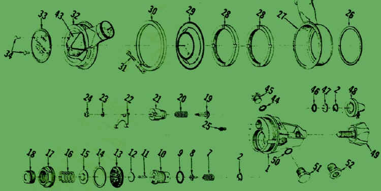 Explosionszeichnung des Voit R22 Trieste