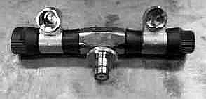 2-fach-Abgang, einzeln absperrbar