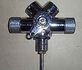 Doppelventil mit Reserve, Abg�nge nach oben (Tauchteam)