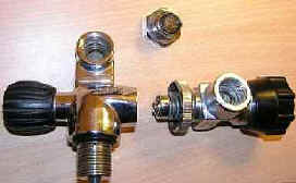 Doppelventil mit 5/8"-Erweiterung