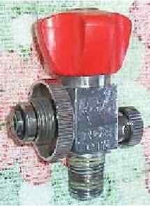 Notflaschen-Ventil mit Entl�ftung