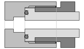 200-bar-F�llschlauch im 300-bar-Ventil