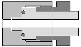 300-bar-F�llschlauch im 300-bar-Ventil